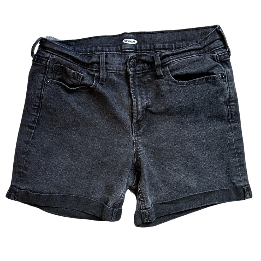 Old Navy Black Jean Shorts Size 8